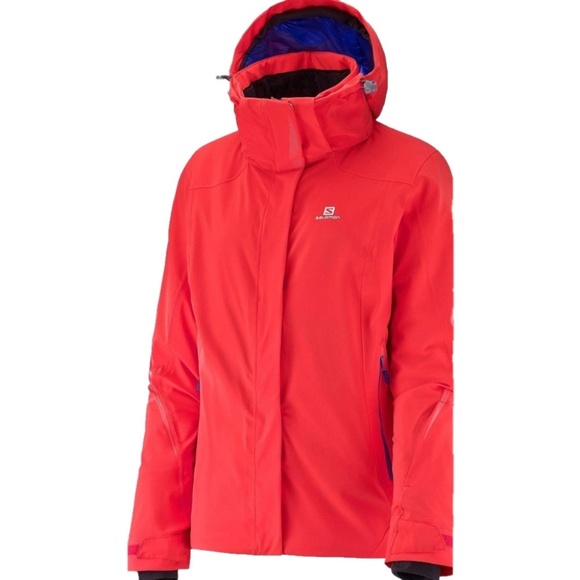 Salomon Jackets & Blazers - Salomon Red Winter Snow Jacket Coat Sporty Ski Snowboard Activewear Woman XL